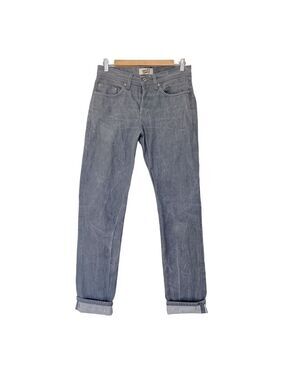 Naked & Famous Weird Guy Grey Selvedge Raw Denim Jeans Mens Sz 30